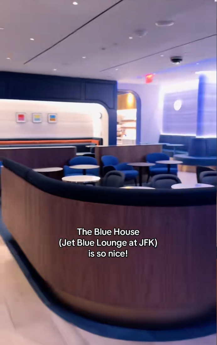 The Blue House — JFK Lounge — JetBlue's flagship lounge at JFK.